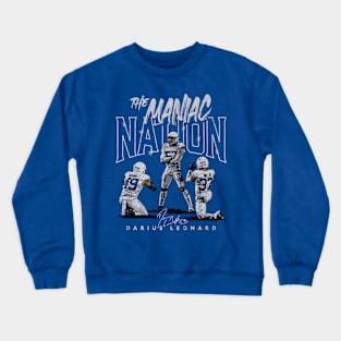 Darius Leonard Indianapolis Maniac Nation Celebration Crewneck Sweatshirt